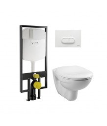 Комплект унитаз Vitra Normus + инсталяция + сидение стандарт 9773B003-7202
